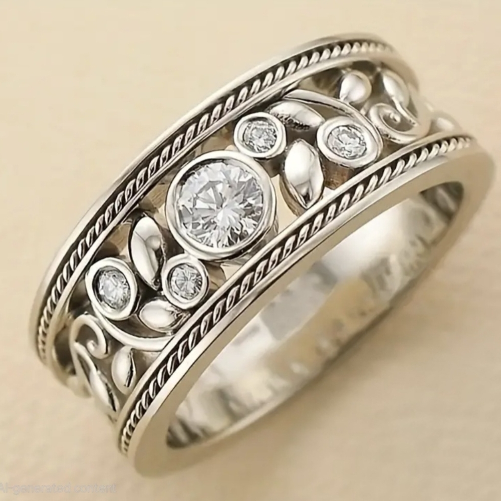 NEW- Beautuful 925 Sterling Silver Band
